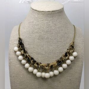 J. Crew Faux Tortoise Shell Fringe Necklace 18